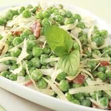 Petits pois à la pancetta