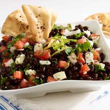 Salade de haricots noirs à la grecque