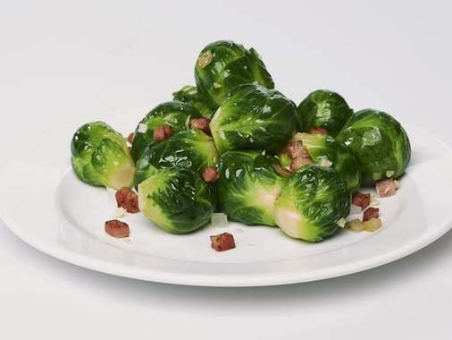 Pan-Fried Brussels Sprouts with Pancetta