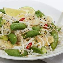 Salade vietnamienne aux pois mange-tout