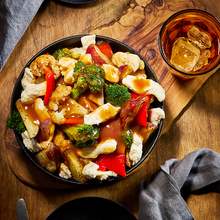 Poutine with country style blend