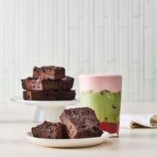 Brownies à la patate douce & banane