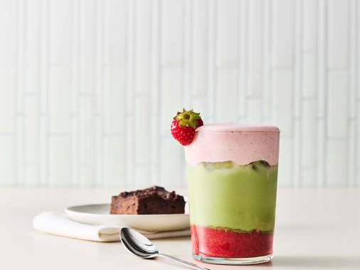 Strawberry cold foam