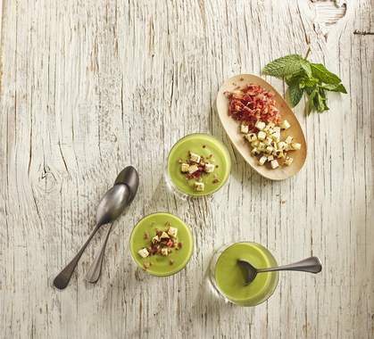 Summer Sweet Pea & Mint Soup