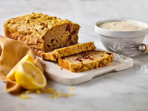 Butternut squash and cranberry cake