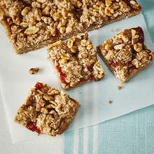 Lentil and Strawberry Squares
