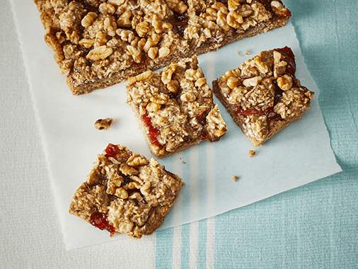 Lentil and Strawberry Squares