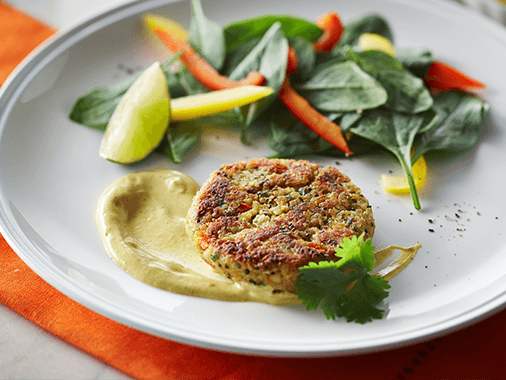 Galettes de pois chiches et de quinoa