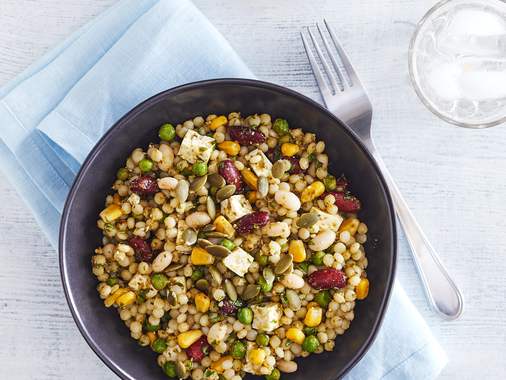 Israeli Couscous Salad with Pesto