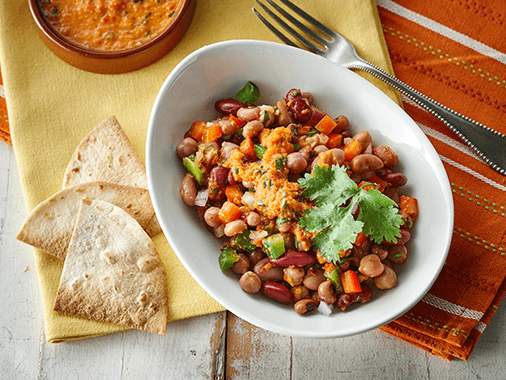 Salade de six légumineuses à la mexicaine