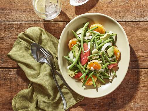 Salade d'haricots verts, fenouil et agrumes