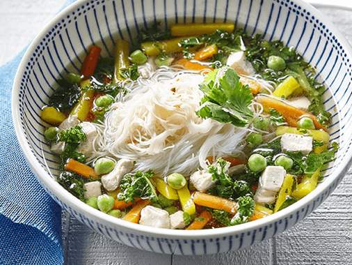 Soupe thaï de poulet aux légumes Kalebanzo