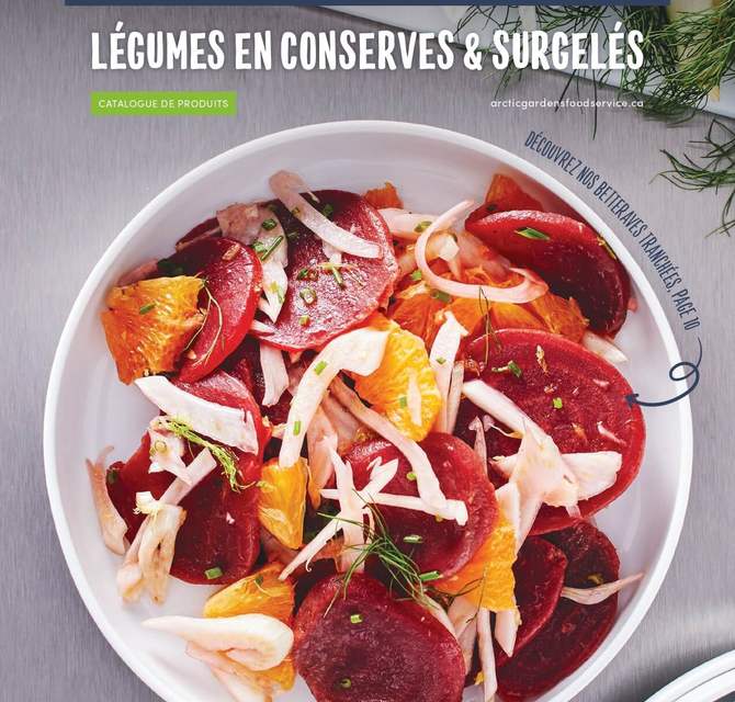 Portfolio légumes en conserve et surgelés